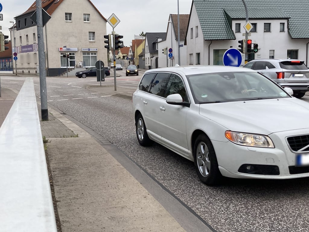 Blick in den Verkehr in Magdeburg.