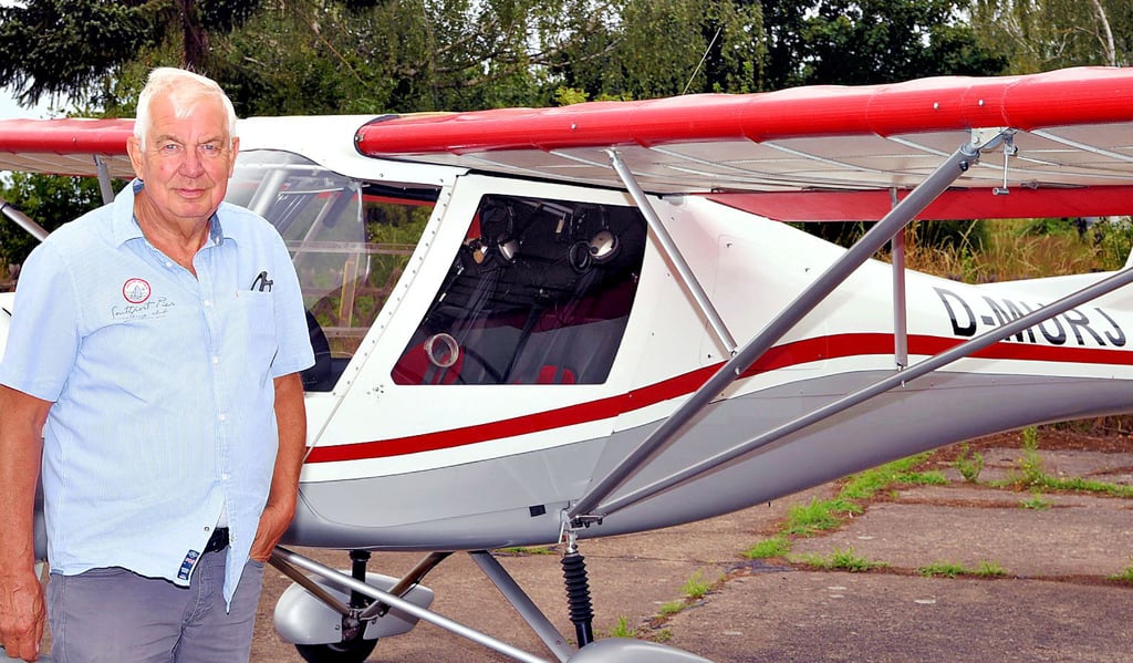 Jürgen Paschmionka vom Flugsportverein rechnet mit etwa 1.000 Besuchern pro Tag bei den Köthener Flugtagen Anfang September.