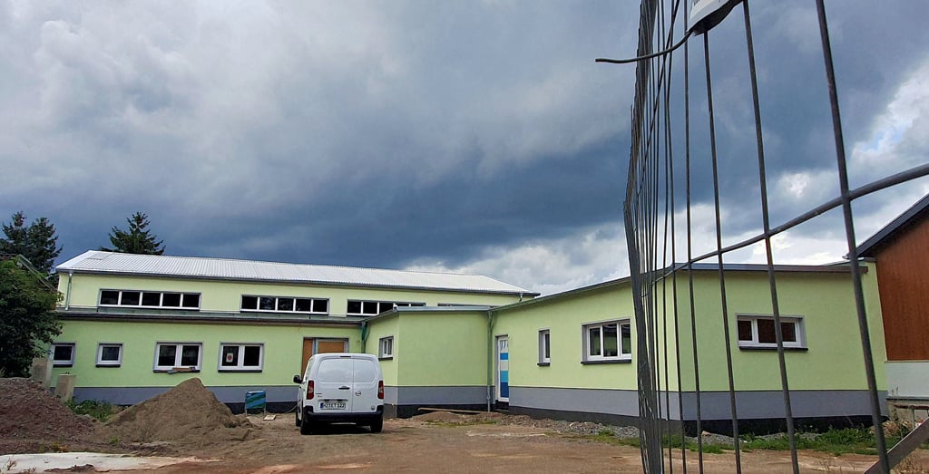 ZIel ist, dass das Gemeindezentrum in Straßberg in diesem Jahr seiner Bestimmung übergeben wird.