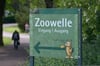 Eingang zum Zoo Magdeburg. Die Einrichtung plant für 2024 Neuerungen.