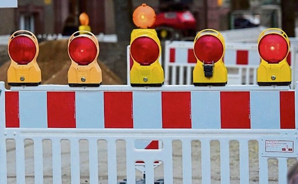 Die Röhrenstraße in Bitterfeld ist teilweise gesperrt.