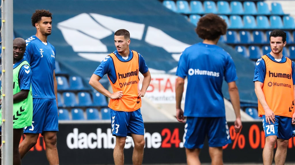 Die Spieler vom 1. FC Magdeburg: Sie müssen am Sonntag gegen Holstein Kiel antreten.