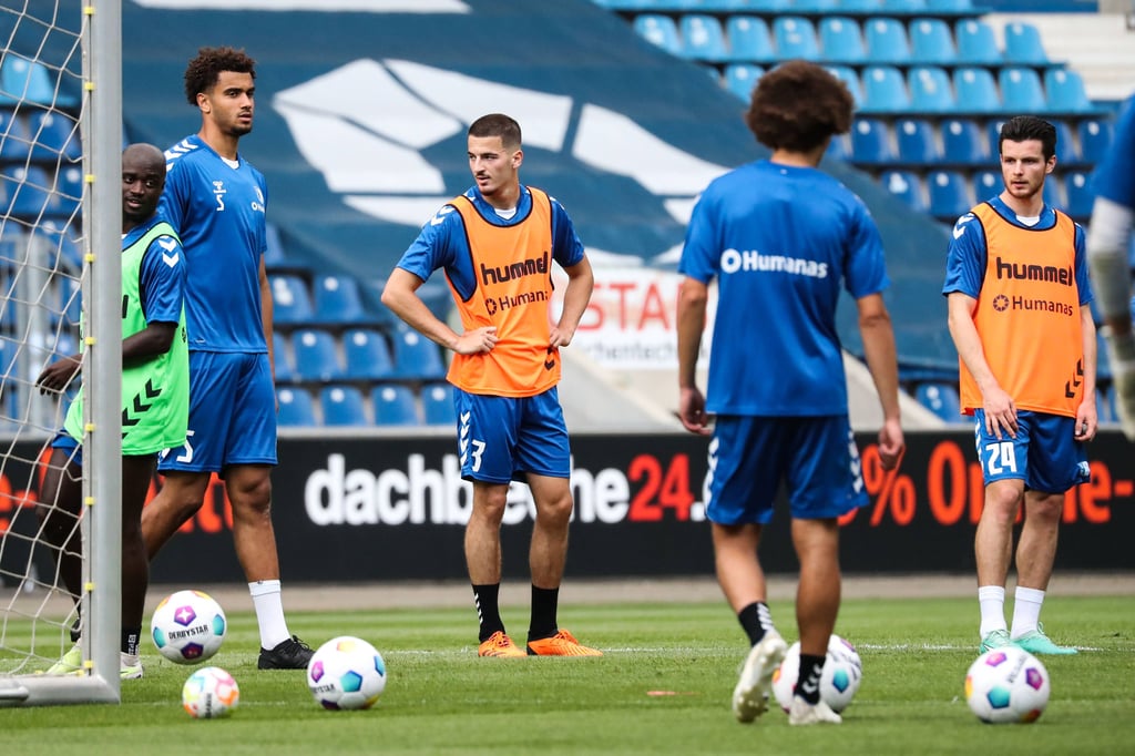 Die Spieler vom 1. FC Magdeburg: Sie müssen am Sonntag gegen Holstein Kiel antreten.