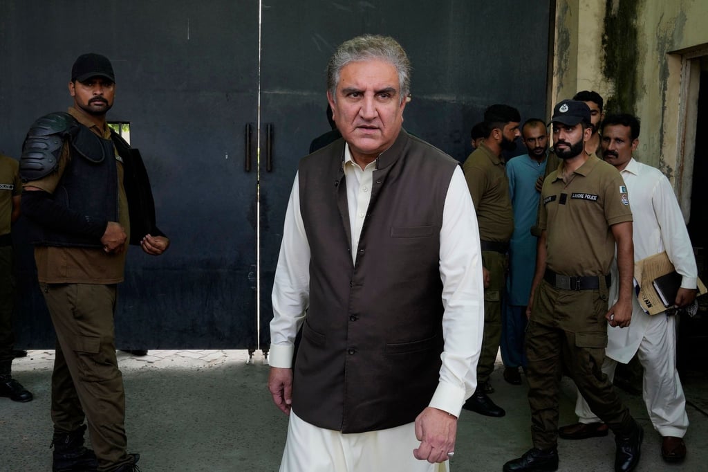 Der ehemalige Außenminister und Vize-Präsident der Oppositionspartei PTI, Shah Mahmood Qureshi.