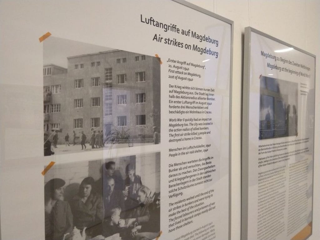 Die Ausstellung "Alltag in Magdeburg 1940 bis 1950. Zwischen Bombenkrieg und Neubeginn" wird in der Gedenkstätte Moritzplatz gezeigt.