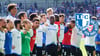 Die Männer vom 1. FC Magdeburg nach dem Sieg gegen Holstein Kiel.