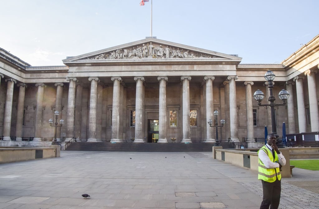 Außenansicht des British Museum in London.