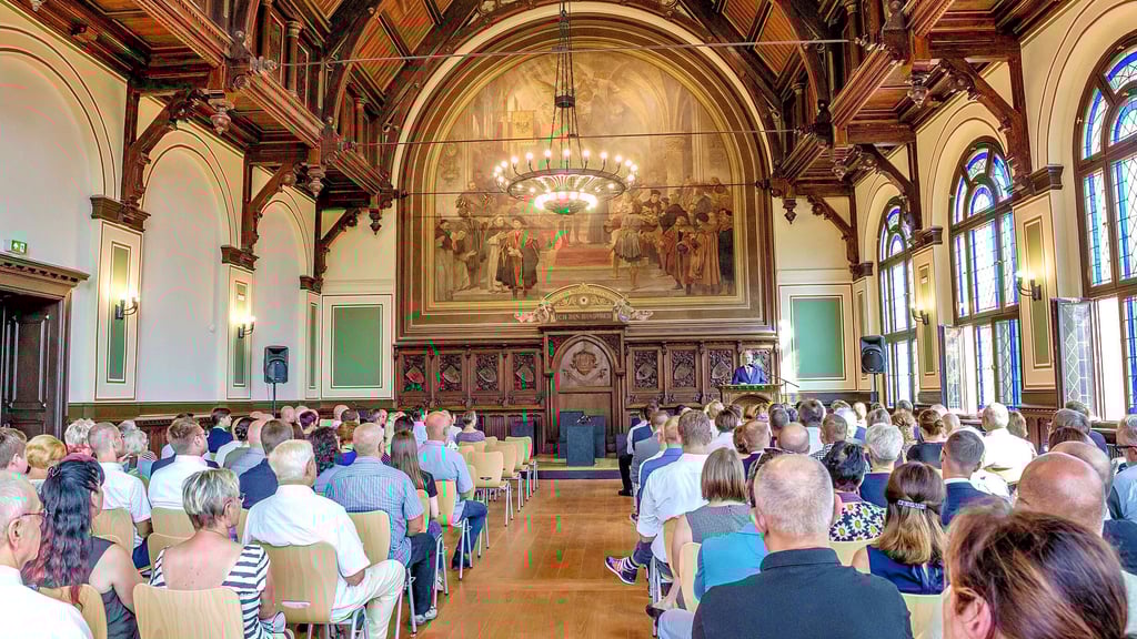 Mit einer Festveranstaltung in der Aula ist am Montag das Haus Melanchthon wieder eingeweiht worden.