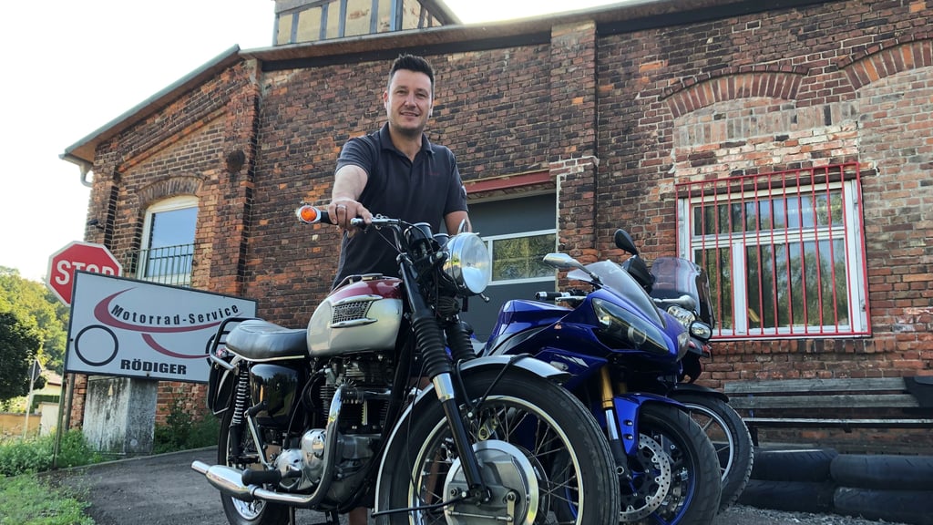 Ingo Rödiger organisiert das jährliche Bikertreff, das am kommenden Wochenende in Deuben stattfindet.