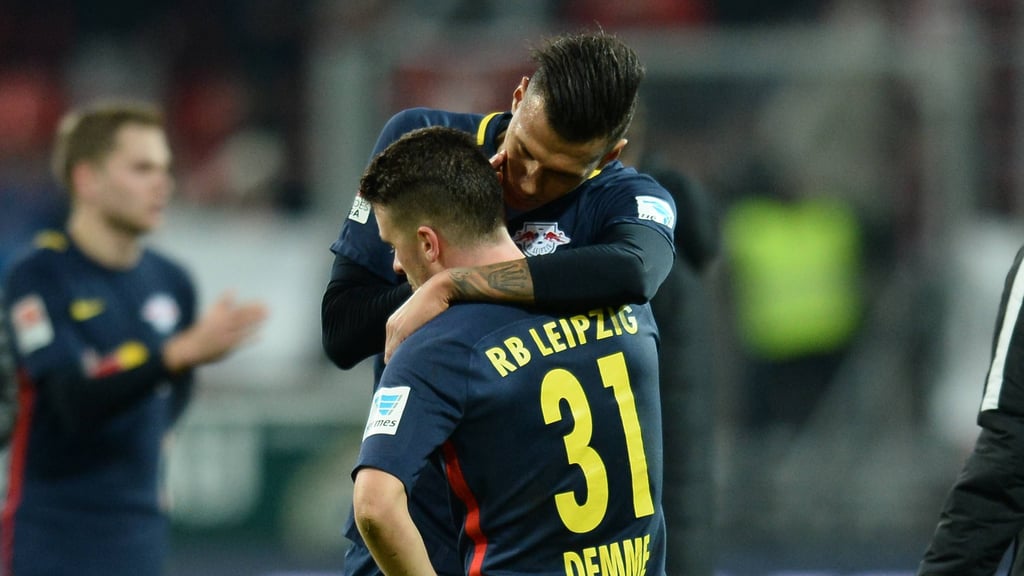 Freunde unter sich: die zwei Ex-RB-Profis Davie Selke und Diego Demme
