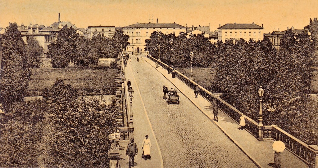 Die Auebrücke spielte vor 100 Jahren eine entscheidende Rolle während der gefährlichen politischen Unruhen in Zeitz.