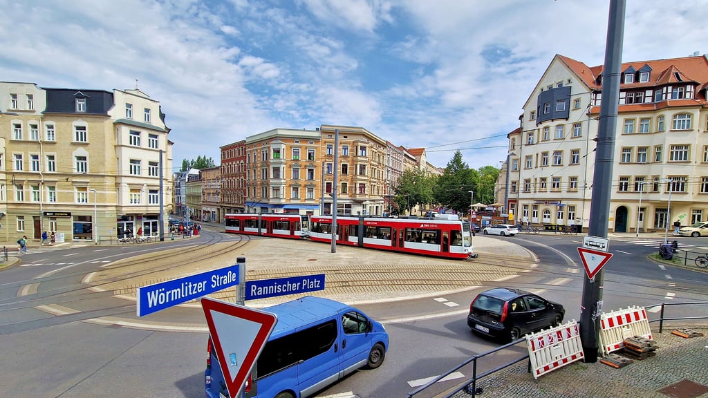 Der Rannische Platz in der südlichen Innenstadt gehört zu den Unfallschwerpunkten in Halle.