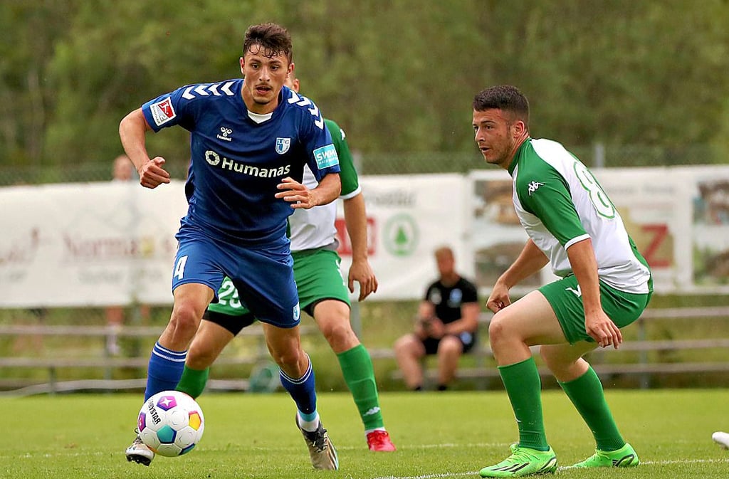 Seit Juli 2019 beim FCM: Eldin Dzogovic (l.).