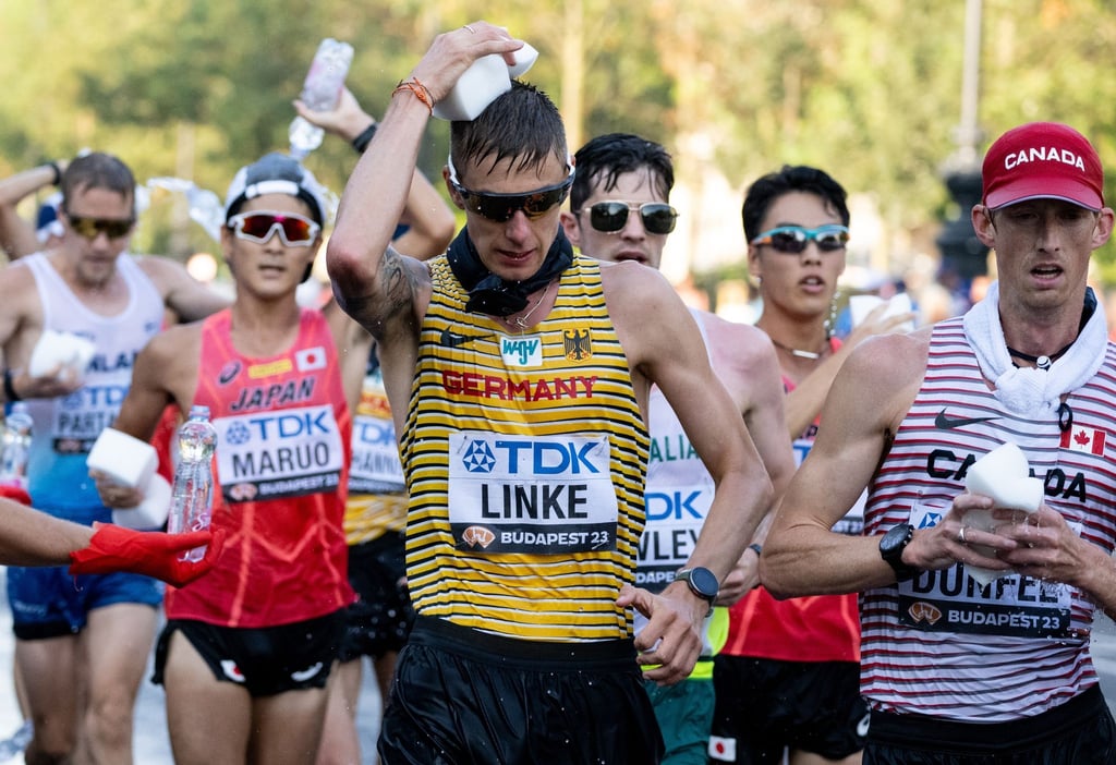 Christopher Linke kam bei der WM über 35 Kilometer Gehen als Fünfter ins Ziel.