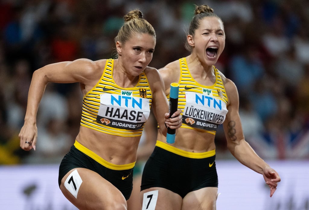 Stehen nun doch im Finale: Gina Lückenkemper (r) und Rebekka Haase.
