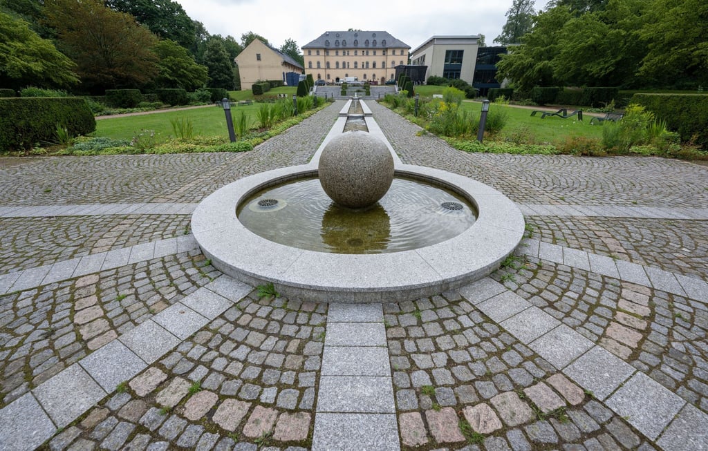 Blick auf das Palais in Lichtenstein.