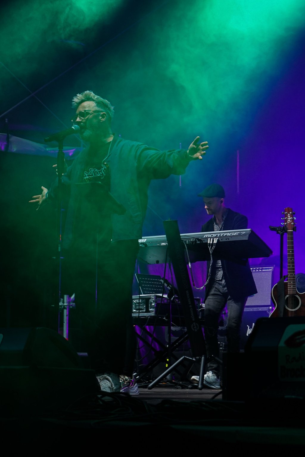 Der Frontsänger der Band "Radionation" aus Leipzig.