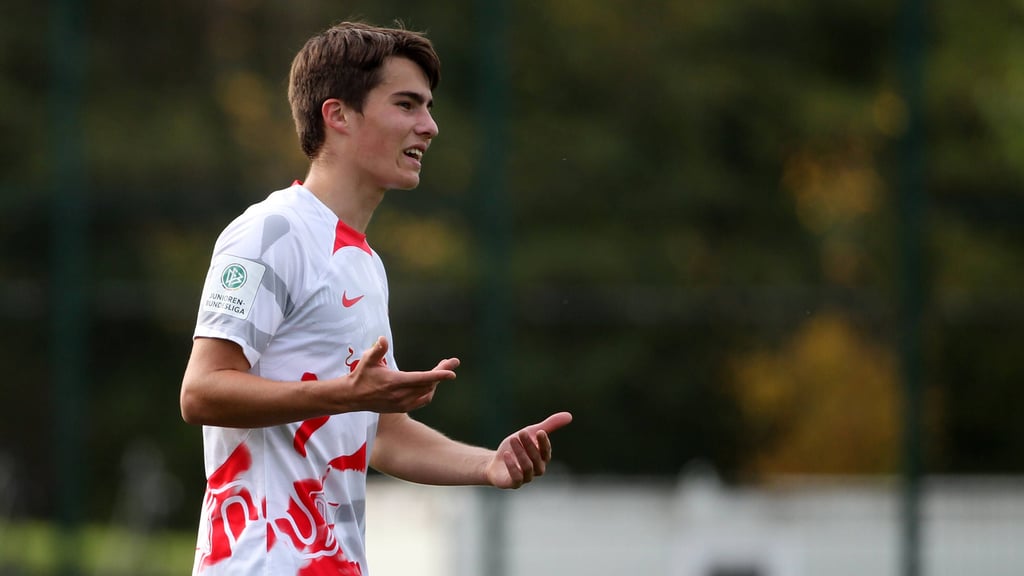 Elias Lenz erzielte das einzige Tor für RB Leipzig.