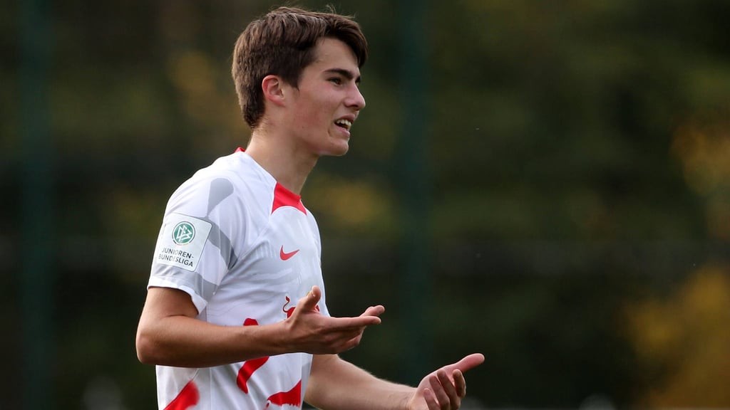 Elias Lenz erzielte das einzige Tor für RB Leipzig.