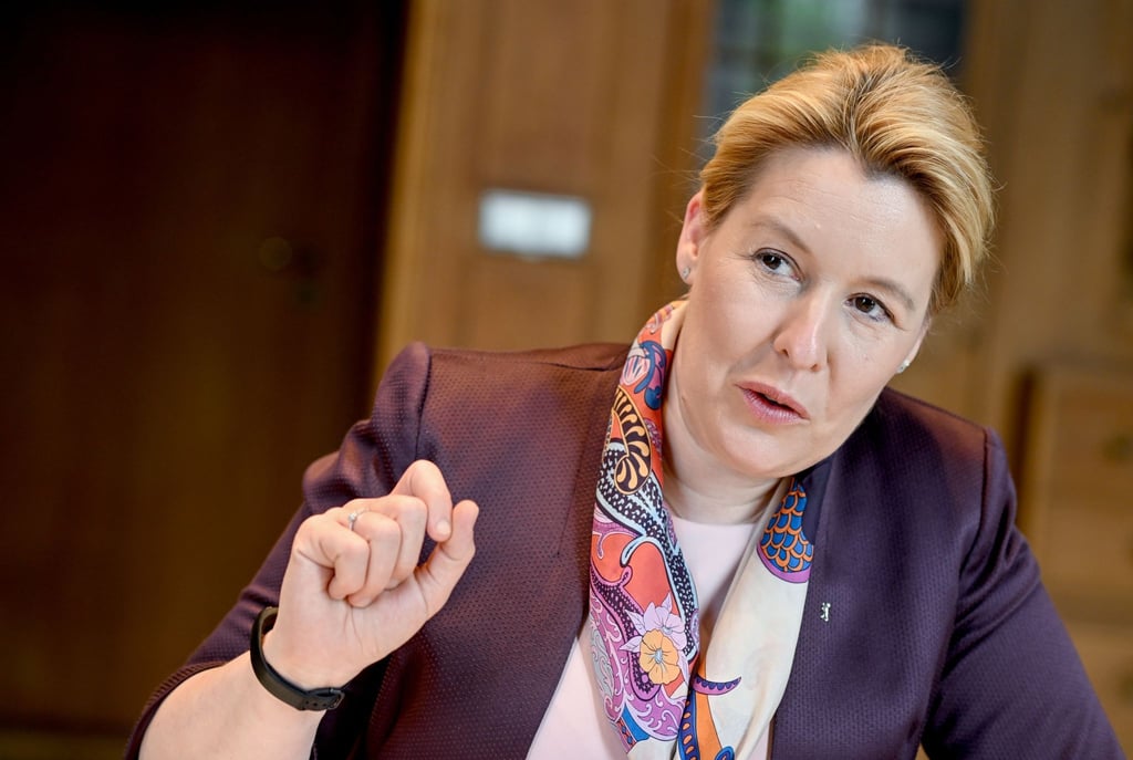 Franziska Giffey, Berliner Senatorin für Wirtschaft, Energie und Betriebe spricht im dpa-Interview.