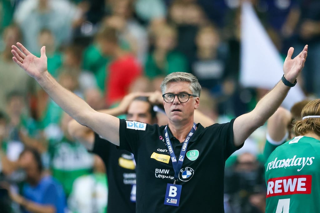 Leipzigs Cheftrainer Runar Sigtryggsson reagiert.