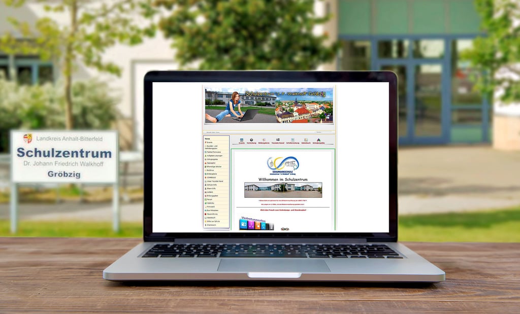 Die frühere Webseite der Gemeinschaftsschule Gröbzig lässt sich auf Archivseiten aufrufen, einschließlich zahlreicher Links.