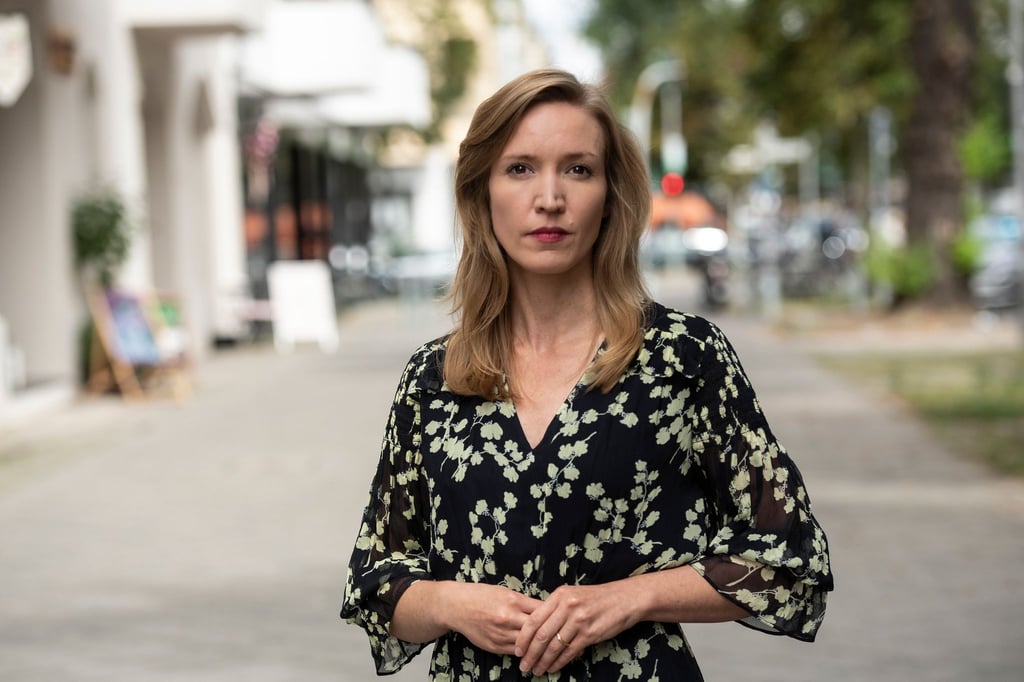 Ottilie Klein bei einem Treffen mit Journalistinnen und Journalisten in Berlin.
