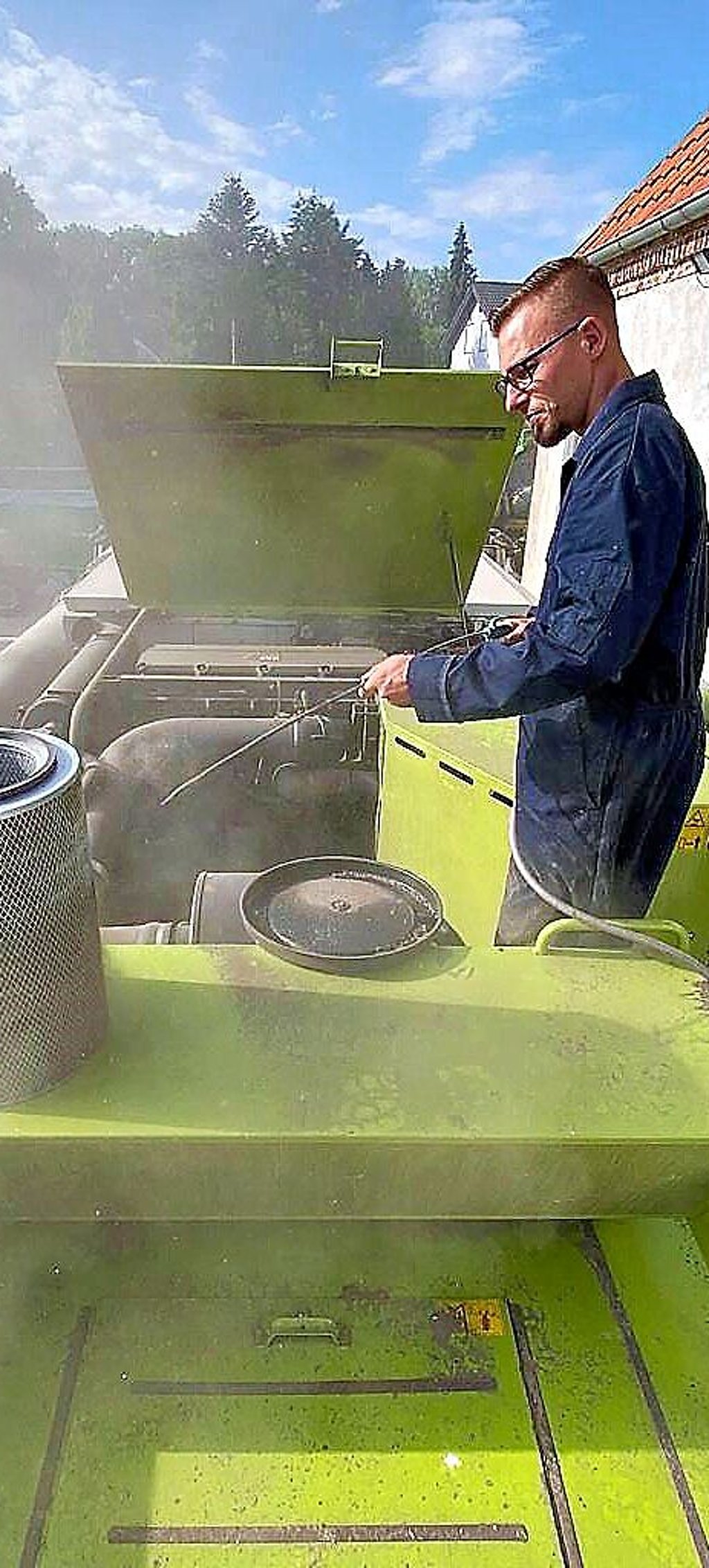 Dreck und Staub werden einfach weggepustet.