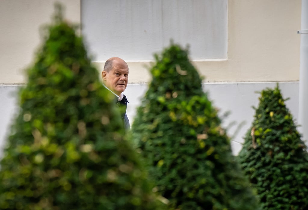 Bundeskanzler Olaf Scholz in Meseberg