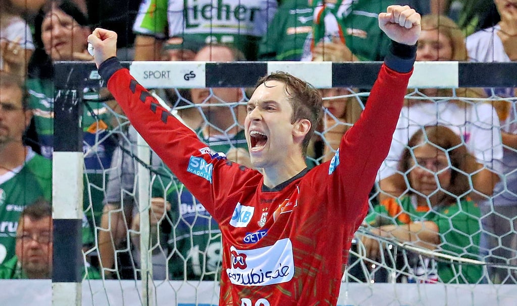SCM-Torwart Nikola Portner will auch gegen Flensburg jubeln.