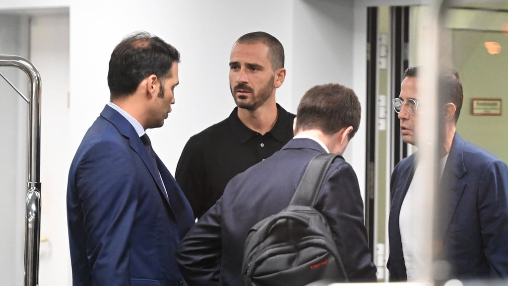 Ankunft am Berliner Flughafen: Leonardo Bonucci.