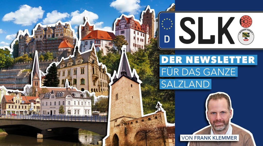 SLK, den Newsletter, schreibt heute Frank Klemmer. Er ist Leiter des Regiodesks Salzland. Dazu gehören die Redaktionen in Aschersleben, Bernburg und Staßfurt.