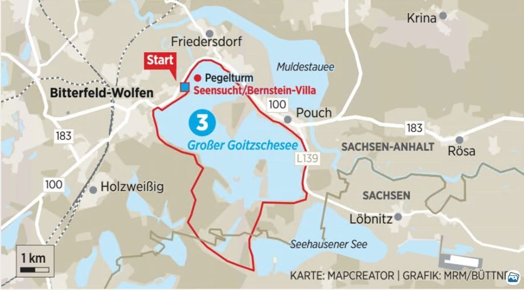 Radtour um die Goitzsche