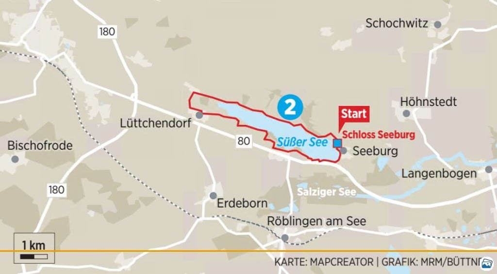 Radtour um den Süßen See