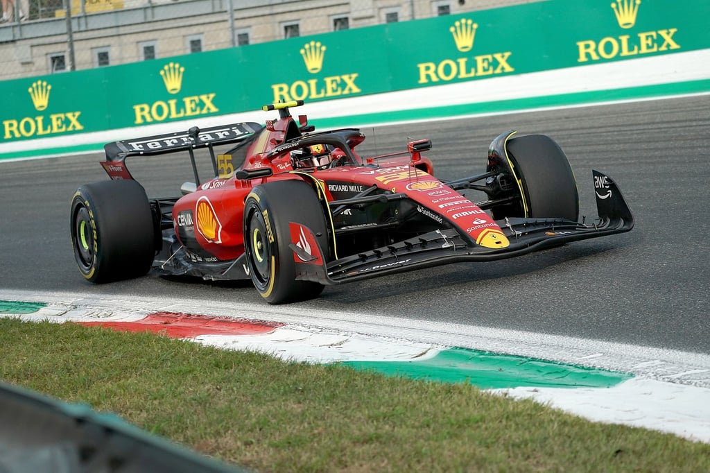 Fuhr auch im letzten Monza-Training Bestzeit: Ferrari-Pilot Carlos Sainz.