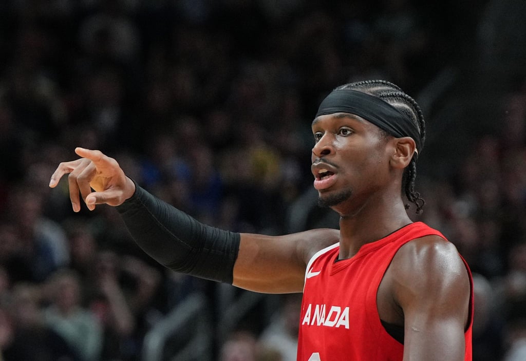 Kanadas Shai Gilgeous-Alexander gibt Anweisungen. Die hochgehandelten Kanadier stehen vor dem Aus.
