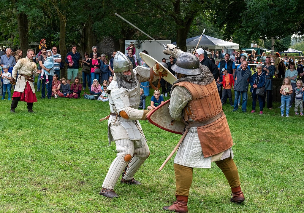 Bei den Mannen vom Altmärker Lehnsaufgebot ging es hart zur Sache.