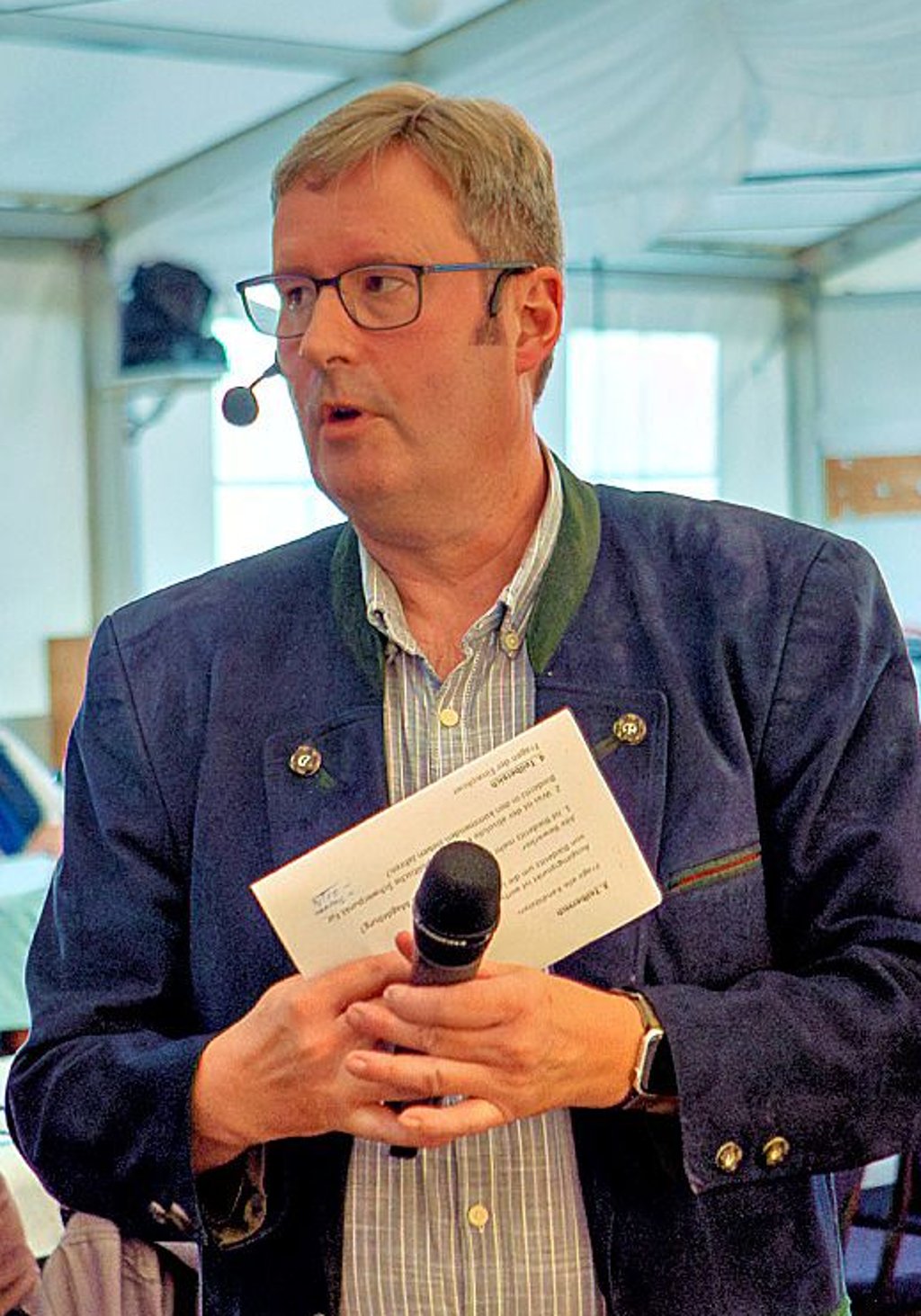 Redakteur Mario Kraus moderierte das Wahlforum in Gerwisch.