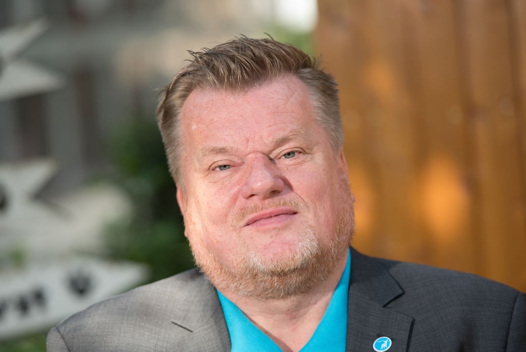 Thomas Schröder, Präsident Deutscher Tierschutzbund e.V., steht im Tierheim der Landeshauptstadt.
