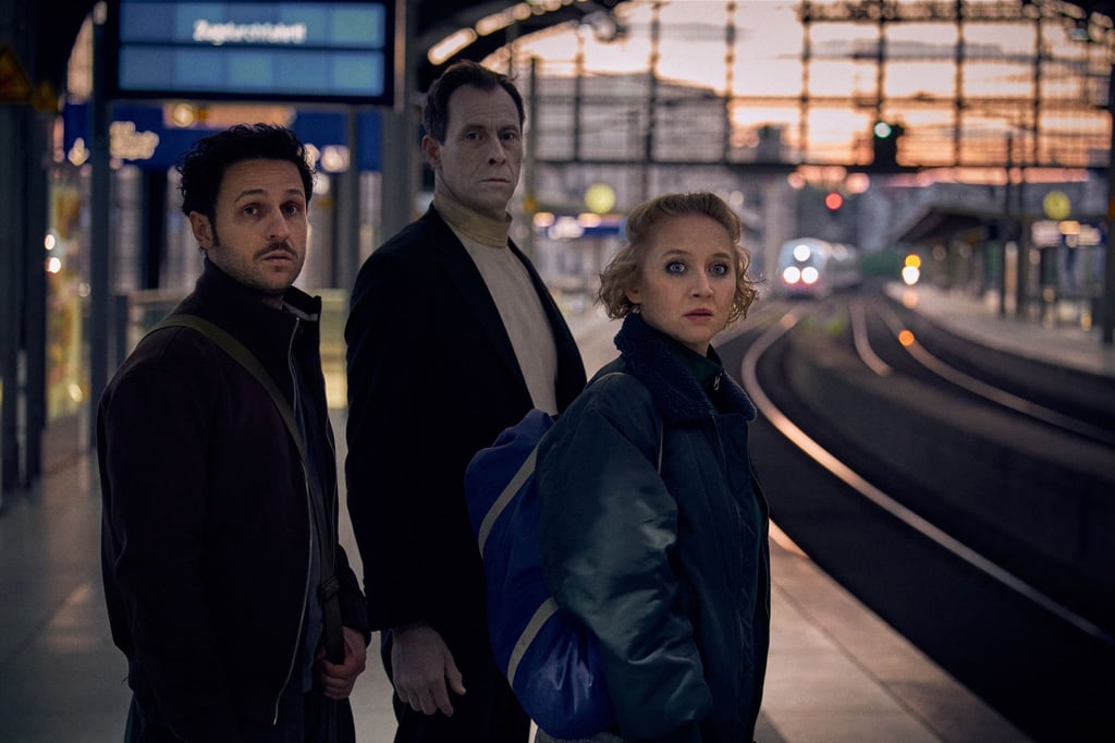 Anna Maria Mühe als Sophia, Marc Hosemann als Morten und Dimitrij Schaad als Reiner in einer Szene des Films „Sophia, der Tod und ich“.