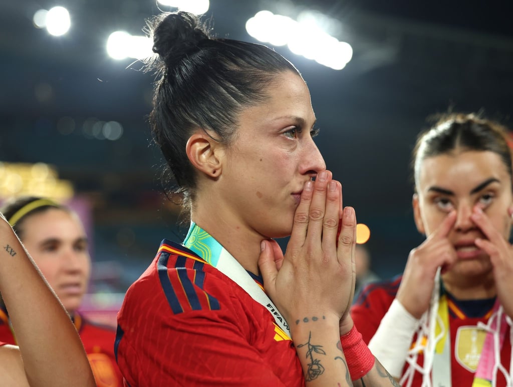 Die Spanierin Jennifer Hermoso erstattete im Kuss-Skandal Anzeige gegen Verbandspräsident Luis Rubiales.