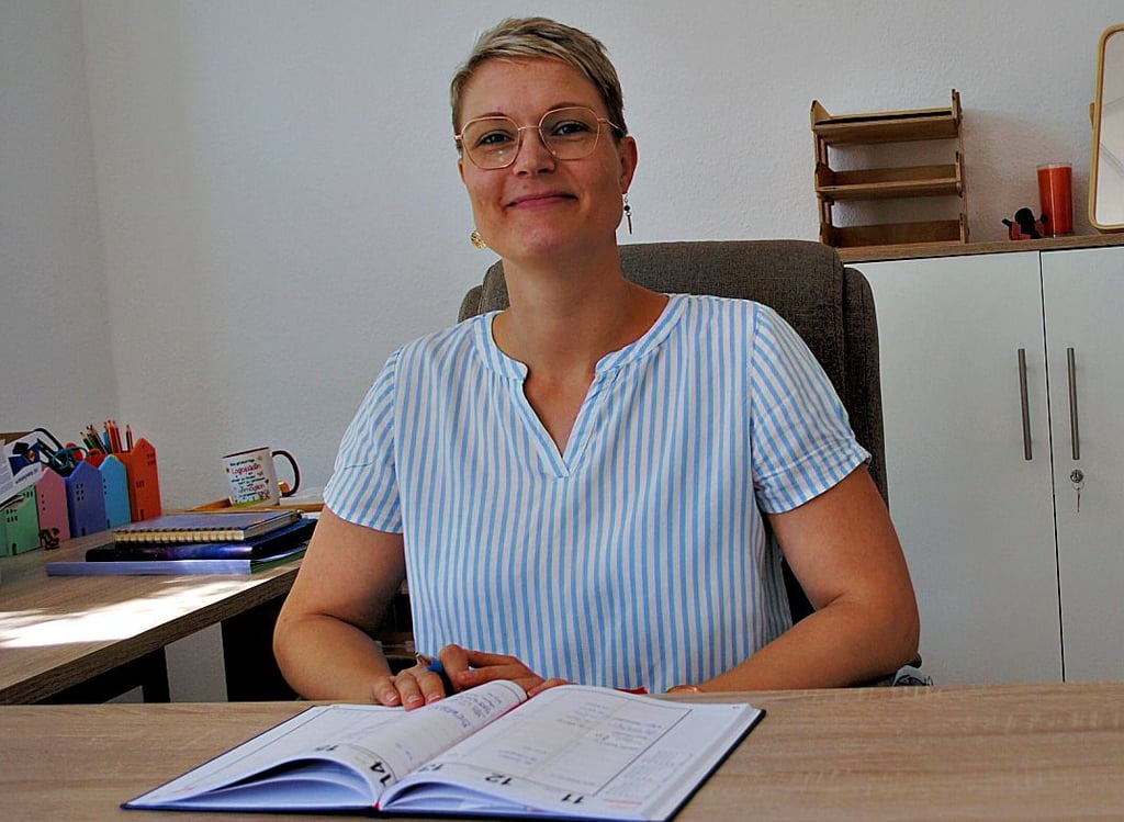 Die staatlich anerkannte Logopädin Carolin Schulz in ihren Praxisräumen im einstigen Bismarker "Ambu".