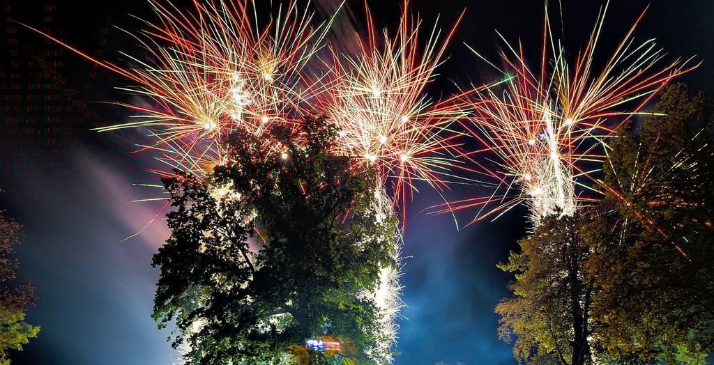 Die Stadt will 2024 nur noch ein Feuerwerk beim Brunnenfest.