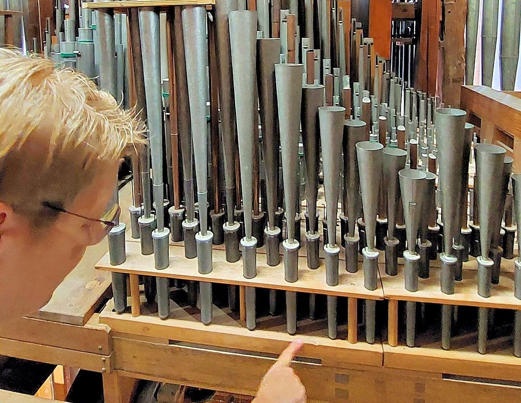 Blick in die Halberstädter Domorgel.