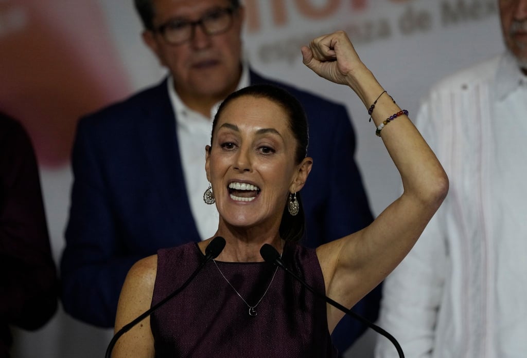 Claudia Sheinbaum, Ex-Regierungschefin der Hauptstadt Mexiko-Stadt, tritt bei der Präsidentschaftswahl 2024 in Mexiko für ein Drei-Parteien-Bündnis an.