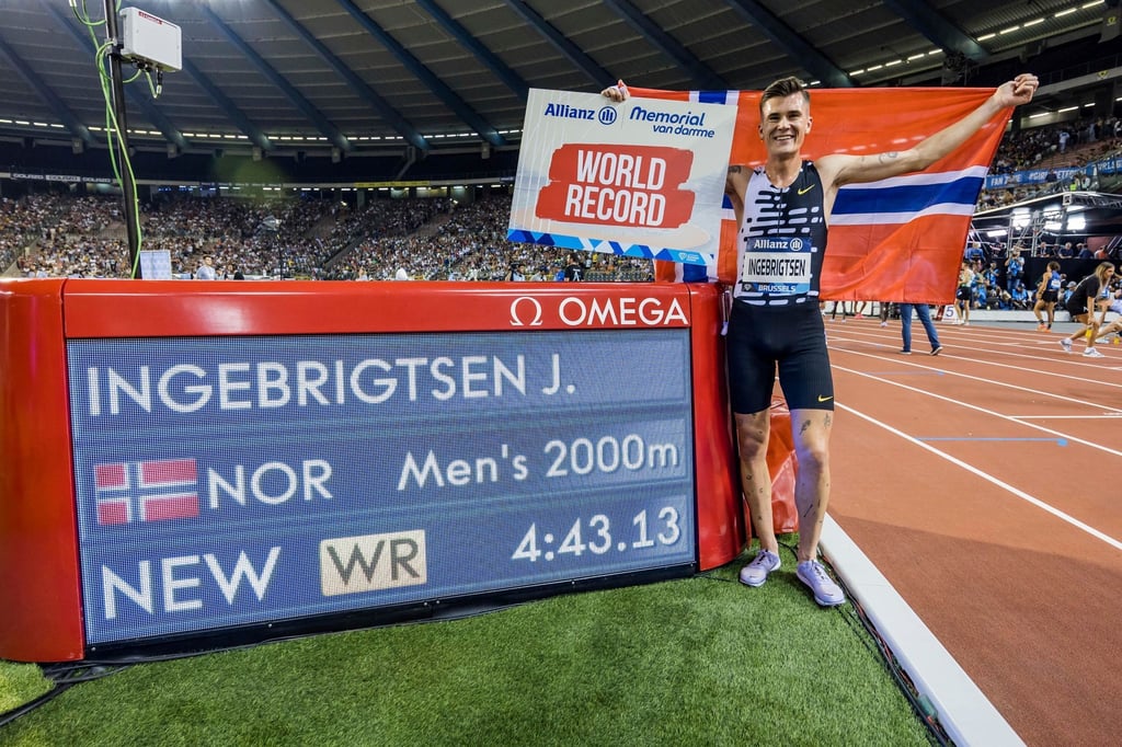 Knackte auf der selten gelaufenen 2000-Meter-Strecke den Weltrekord: Jakob Ingebrigtsen.