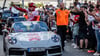 Porsche durfte sich auch bei der Feier des DFB-Pokals präsentieren.