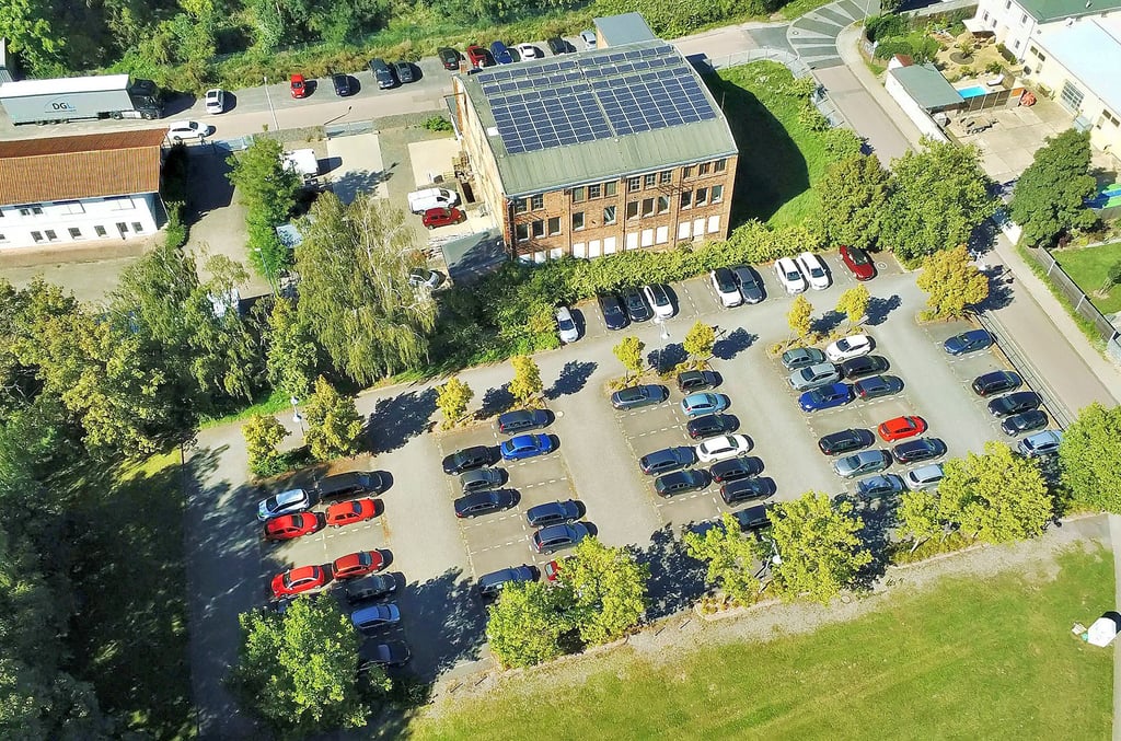 Der bisherige Parkplatz am Bonnhöfchen aus der Luft.
