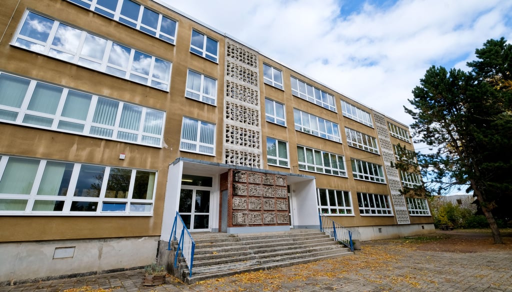 Blick auf die Förderschule in Gutenberg.
