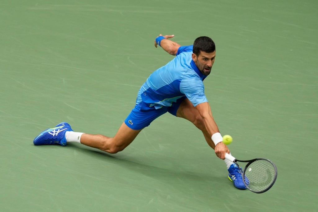Novak Djokovic in Aktion.